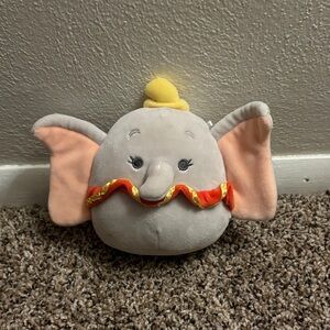 Squishmallows Gray and Orange Elephant Plush